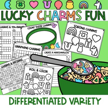 Preview of Lucky Charms Graphing and Sorting Writing Math Activity St. Patrick's Day
