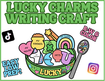 Preview of Lucky Charms Inspired Writing Craft for March St. Patrick's Day