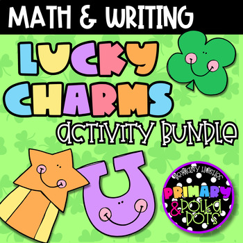 Preview of Lucky Charms Math & Writing Activities | St. Patrick's Day | Craft | Graphing