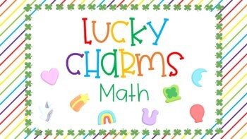 Preview of Lucky Charms Math! St. Patrick's Day Google Slides - Graphing, Counting, & More!