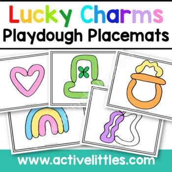 Preview of Lucky Charms Play dough Placemats Printable