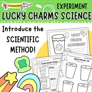 Preview of Lucky Charms Science Experiment | K-3 March Investigation | Scientific Method