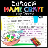 Lucky Charms St. Patrick's Day Name Craft Kindergarten