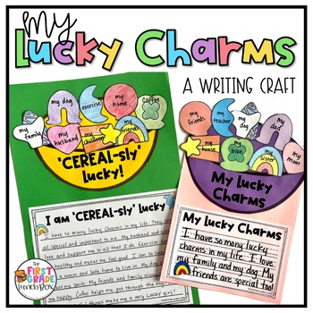 Preview of Lucky Charms Writing Craft | St. Patrick's Day Bulletin Board | March craft