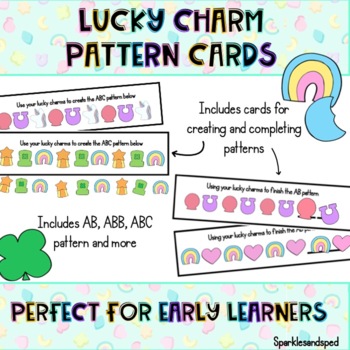 Preview of Lucky Charms pattern task cards