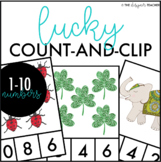 St. Patrick's Day Count and Clip Cards Numbers 1-10