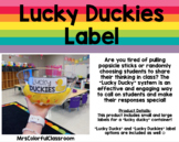 Lucky Duckies Label