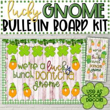 Preview of Lucky Gnome Bulletin Board Kit - St. Patrick's Day Bulletin Board