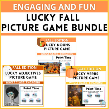Preview of Lucky Grammar High Engagement Practice Games FALL Edition Bundle