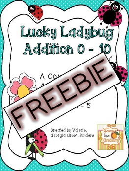 Preview of Lucky Ladybug Differentiated Addition FREEBIE!!