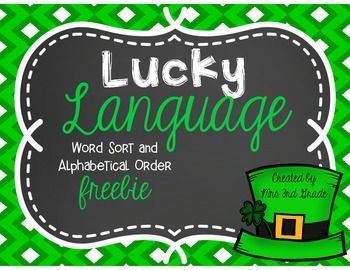 Preview of Lucky Language ~ FREEBIE!