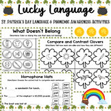 Lucky Language - St. Patrick's Day Phonemic Awareness and 