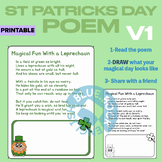 Lucky Leprechaun Poem - St. Patricks Day | Draw / Color  A