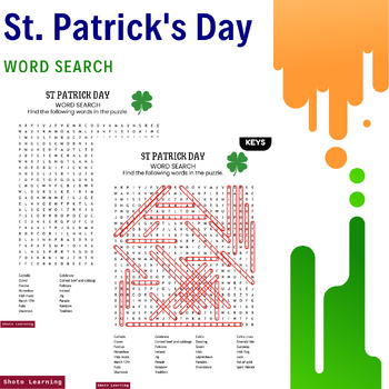 Lucky Leprechaun s St Patrick s Day Word Search Puzzle by Shoto Learning