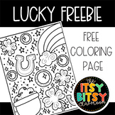 Lucky March Coloring Page FREEBIE for St. Patrick's Day Ac