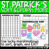 Lucky Marshmallow Math Sorting Shapes Mats - St. Patrick's Day