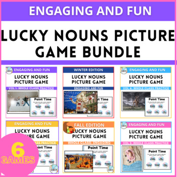 Preview of Lucky Nouns High Engagement Practice Games Bundle