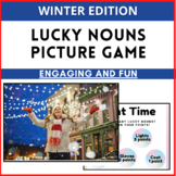 Lucky Nouns Practice Game High Engagement Review WINTER Edition