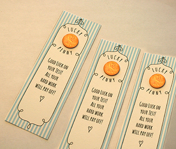 Lucky Penny Bookmark - Printable Pre-test Note to students | TpT
