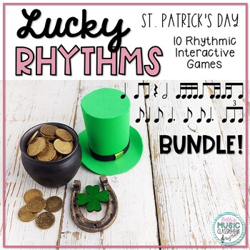 Preview of Lucky Rhythms, St. Patrick's Day Music Interactive Rhythm Game BUNDLE 10 Games!