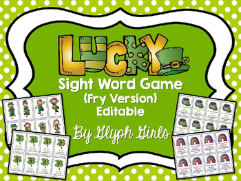 Preview of Lucky Sight Word Game for St. Patrick's Day (Fry Version)