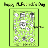 FREE!  Lucky St. Patrick's Day Coloring Doodle worksheet.