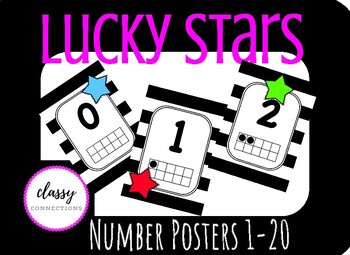Preview of Lucky Stars Number Posters