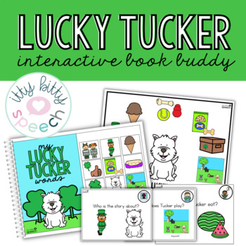 Preview of Lucky Tucker Book Buddy - St. Patrick's Day Activities for Speech Therapy
