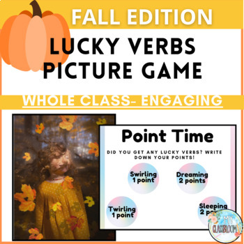 Preview of Lucky Verbs Practice Game High Engagement Review FALL Edition