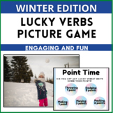 Lucky Verbs Practice Game High Engagement Review WINTER Edition