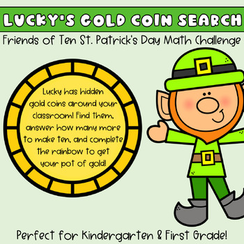 Preview of Lucky's Friends of Ten St. Patrick's Day Math Challenge - Kindergarten / 1st
