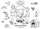 Lucky's colouring book, caring for your dog, UK English