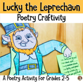 St. Patrick's Day Poem Craftivity for Grades 3-5 - Lucky L