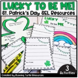St. Patrick's Day Lucky to Be Me, March SEL Activities and