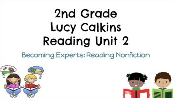 Preview of Lucy Calkins 2nd Grade Reading Unit 2 Digital Lessons Becoming Experts