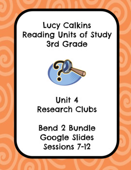 Preview of Lucy Calkins 3rd Grade Reading Research Clubs Google Slides - Part 2