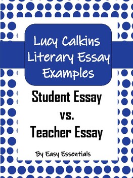 the literary essay lucy calkins