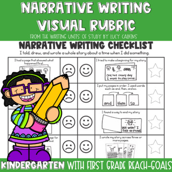 Preview of Lucy Calkins Narrative Writing Checklist for Kindergarten and First Grade