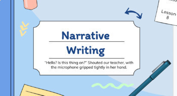 Preview of Lucy Calkins Narrative Writing Unit Google Slides 