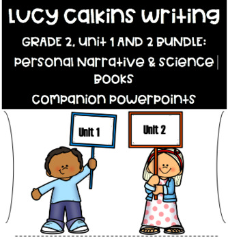 Preview of PowerPoint Lessons Unit 1 and Unit 2 Writing Bundle! - Grade 2