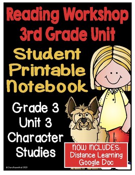 Preview of Lucy Reading Workshop: 3rd Grade Notebook - Unit 3 - Distance Learning