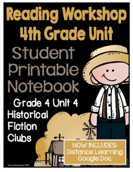 Preview of Lucy Reading Workshop: 4th Grade Notebook - Unit 4 - Distance Learning