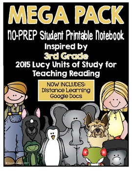 Preview of Lucy Reading Workshop: 3rd Grade Notebook - MEGA PACK - Distance Learning