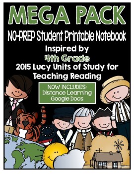 Preview of Lucy Reading Workshop: 4th Grade Notebook - MEGA PACK - Distance Learning