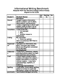 Lucy Calkins Units of Study Benchmark Assessment/ Student 