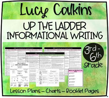Preview of Up the Ladder Informational Writing Lesson Plans