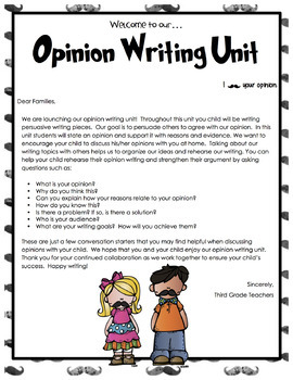 TC Opinion/Persuasive Writing Lesson Plans Grade 3 Unit 3 ENTIRE UNIT
