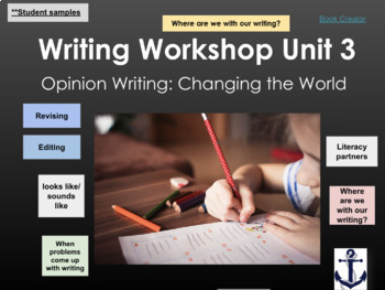 Preview of Lucy Calkins Writing Grade 3 Unit 3: Opinion Writing: Changing the World