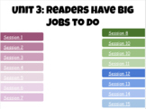 Lucy Caulkins Lessons First Grade Reading Unit 3: Readers Have Big Jobs To Do