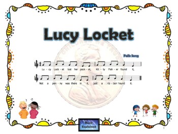 Preview of Lucy Locket Lost Her Pocket - Rhythm activity - Distance Learning.